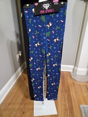 Kids' Blue Holiday  Leggings - 2 Pack
